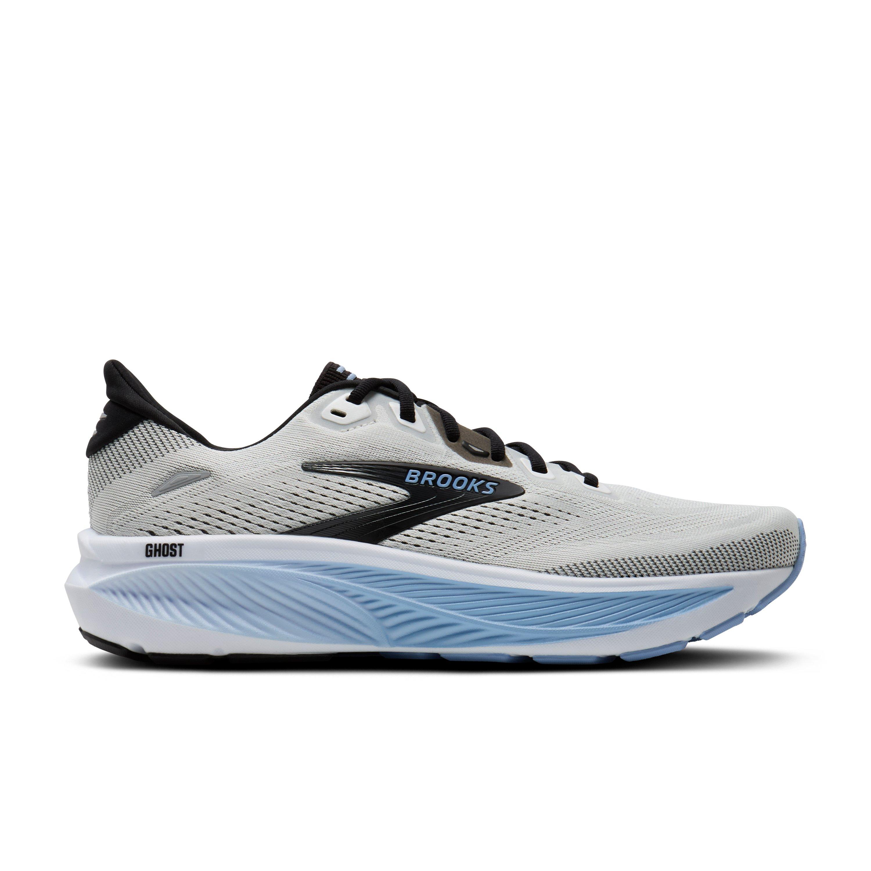 Brooks Ghost 18 "White/Black/Open Air" Men's Wide Running Shoe - WHITE/BLACK/AIR